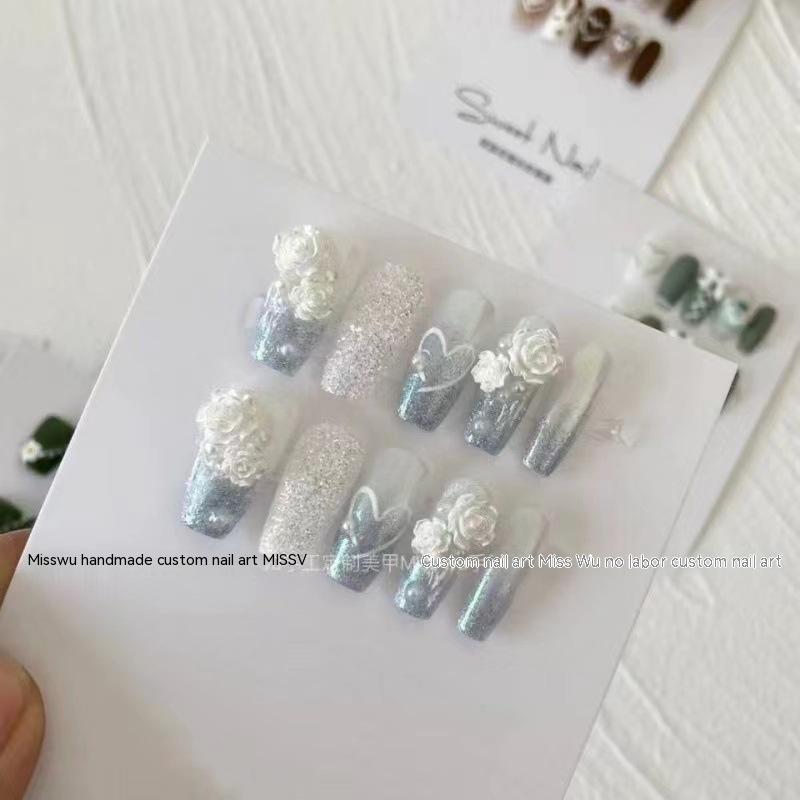Camellia Series Hand-worn Armor Removable Nail Stickers